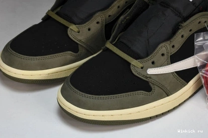 Air Travis 1 Low x OLIVE BLACK OG Scott Jordan 0707